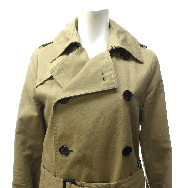 ハイク HYKE ロングトレンチコート ジャケット ダブルブレスト ウール