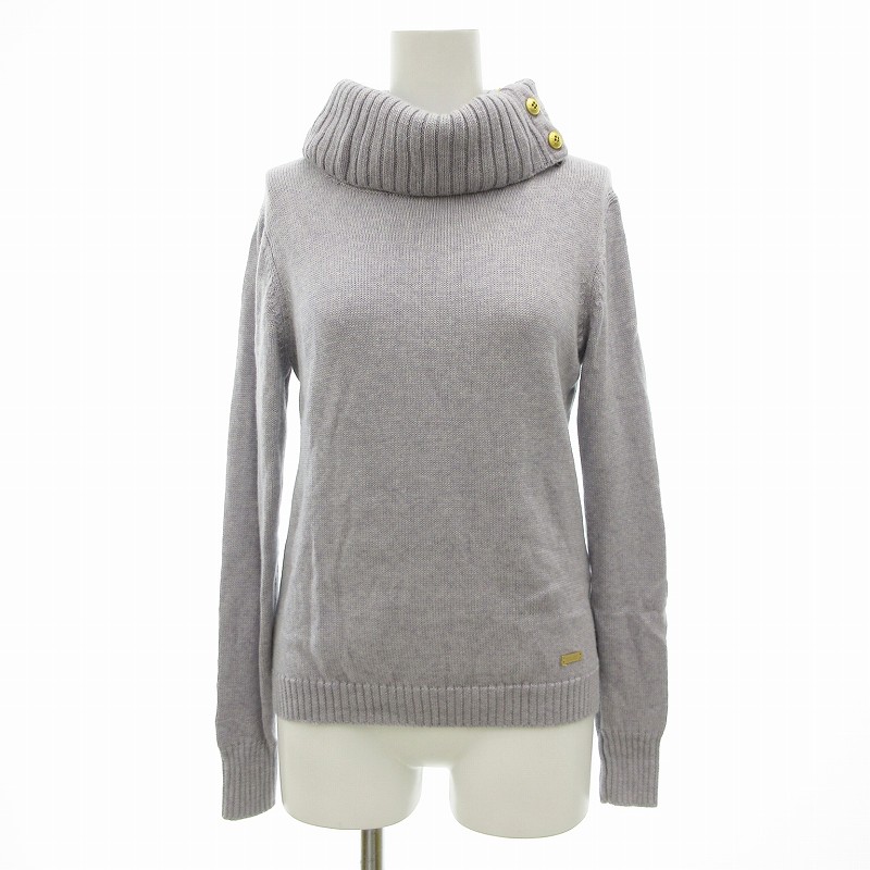バーバリーブルーレーベル 美品 ニット セーター オフタートル ウール 38