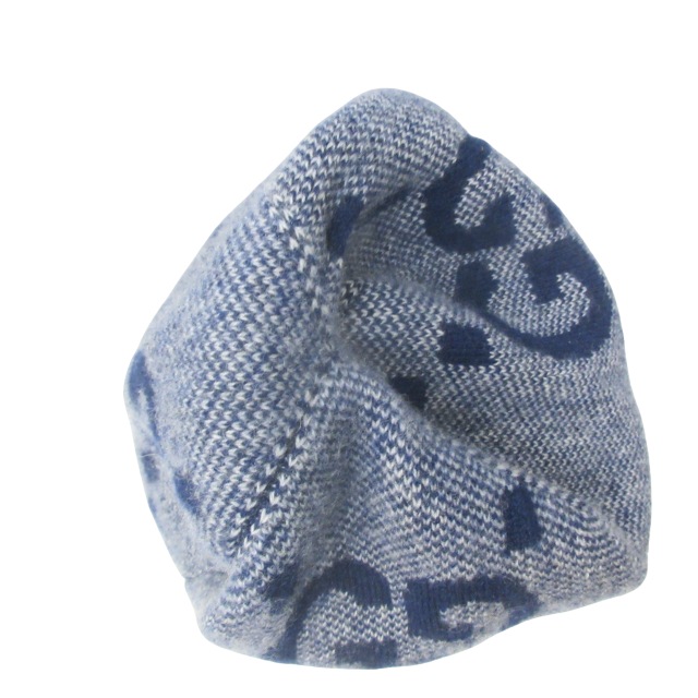 【美品】GUCCI　ニット帽　GG　676827 GUCCI グッチ GG カシミア ニット帽 ビーニー レディース 676827