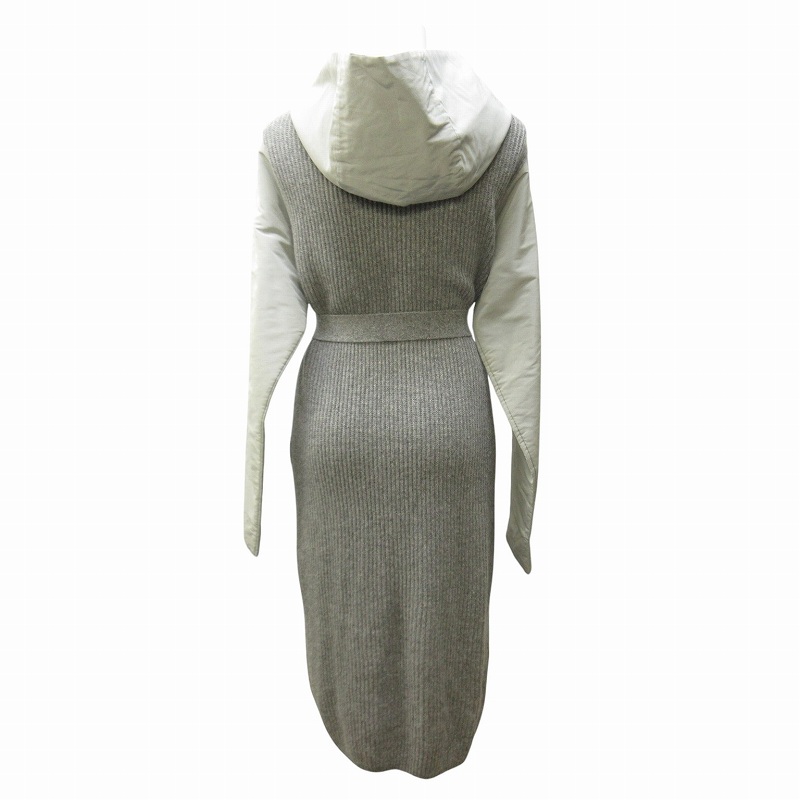 美品♪ マックスマーラ 白タグ カシミヤウール シルク切替 ニット ダークグレー 美品♪ マックスマーラ 白タグ カシミヤウール シルク切替