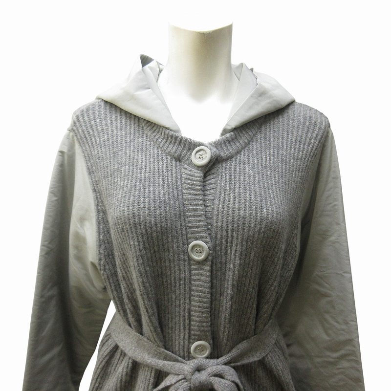 マックスマーラ MAX MARA 白タグ ウールカシミヤ ニットコート