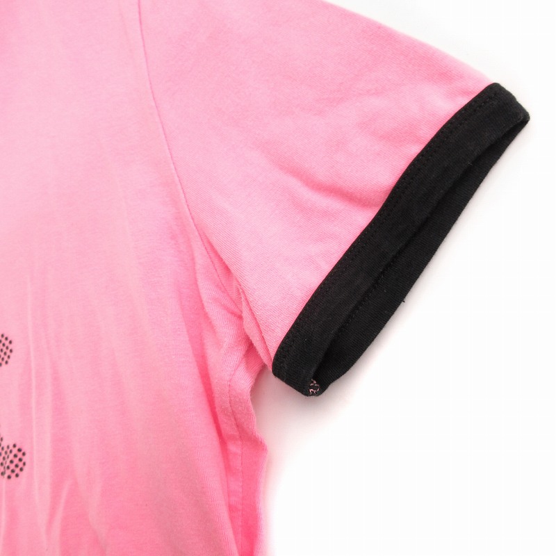 セリーヌ CELINE トリオンフ リンガーTシャツ カットソー 半袖 マカダム S ピンク /UO IBO61 レディース セリーヌ CELINE トリオンフ リンガーTシャツ カットソー 半袖