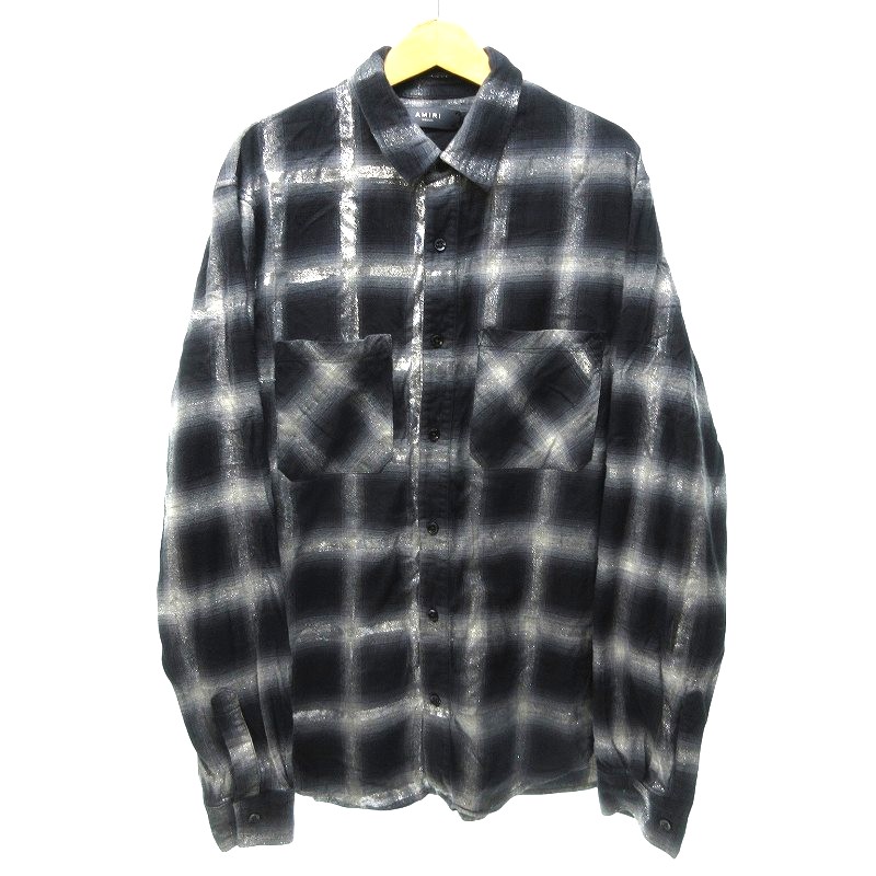 アミリ AMIRI オンブレチェックシャツ フランネルシャツ
