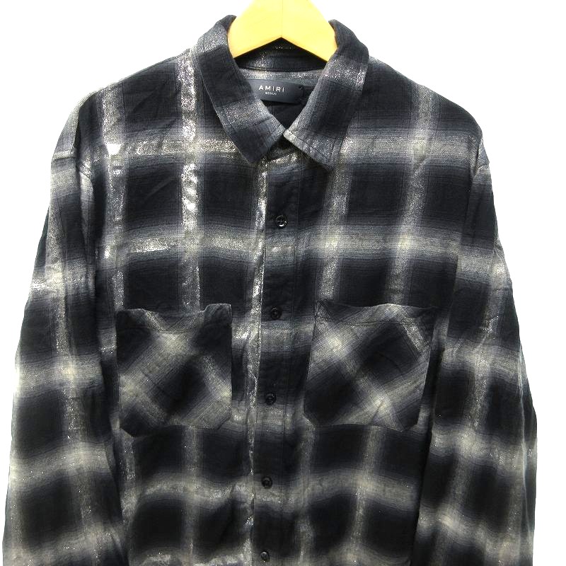 アミリ AMIRI オンブレチェックシャツ フランネルシャツ
