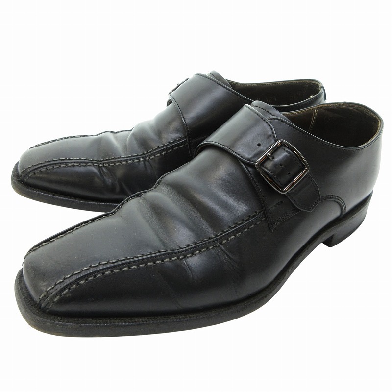 【新品】REGAL WALKER 革靴 シングルモンク 厚底 ビブラム 24 リーガル REGAL walker シングルモンクストラップ ビジネス