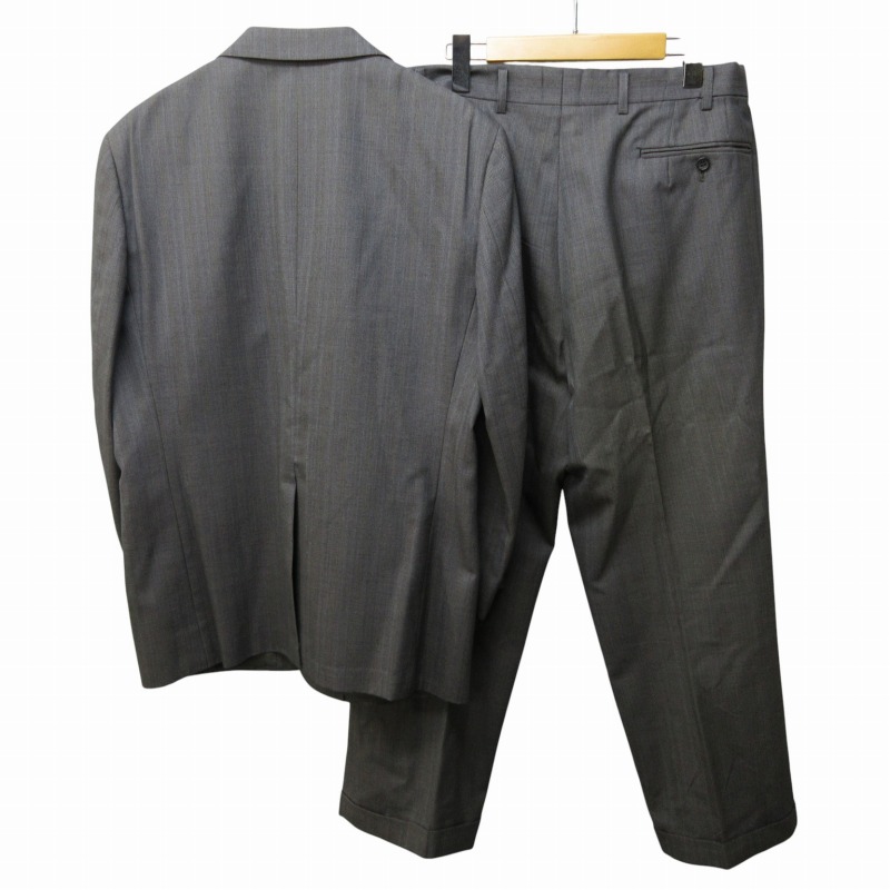 ROSSY PRESIDENT シングルスーツ セットアップ 2B 裾ダブル グレー系