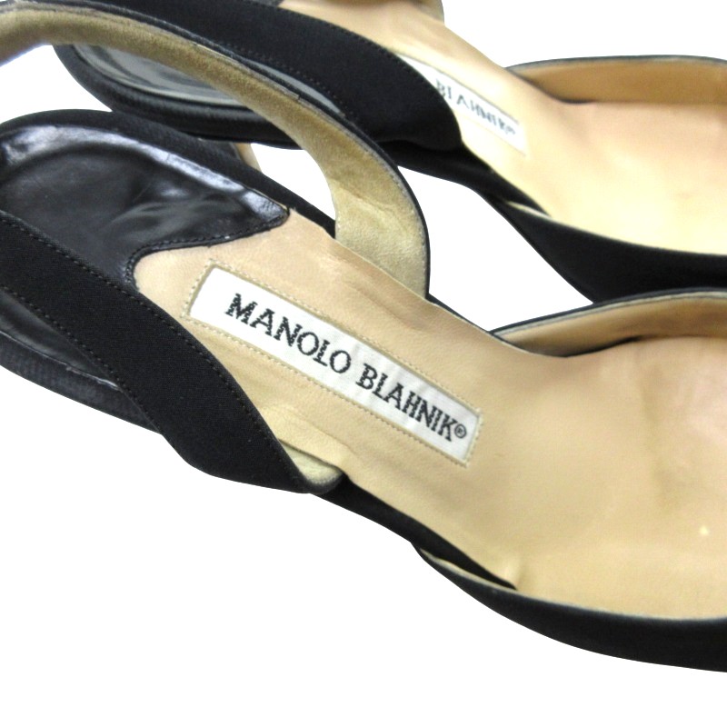マノロブラニク MANOLO BLAHNIK バックストラップ パンプス