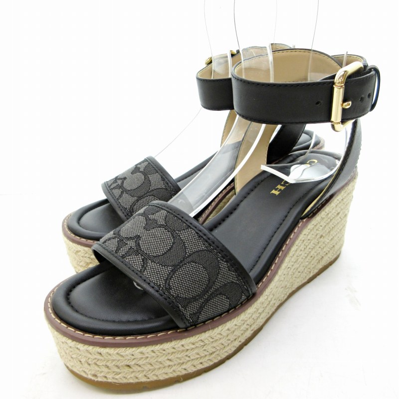 未使用 コーチ ミュール 未使用級】COACH コーチ リボン付き ミュール