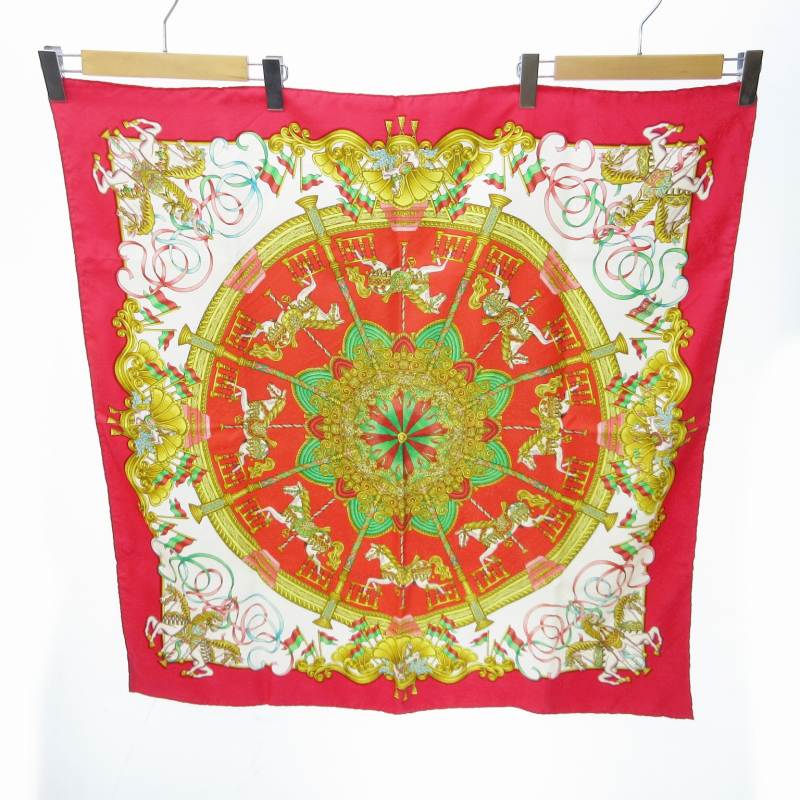 エルメス HERMES カレ90 スカーフ ルナパーク LUNA PARK