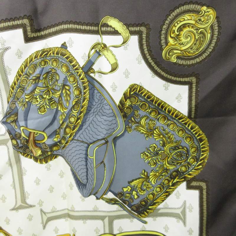 エルメス HERMES SELLES A HOUSSE カバーへの腰かけ カレ90 スカーフ