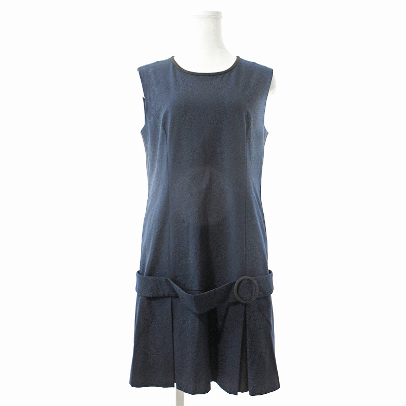 FOXEY ノースリーブ ひざ丈ウールワンピース FOXEY ノースリーブ ひざ丈ウールワンピース FOXEY（ひざ丈