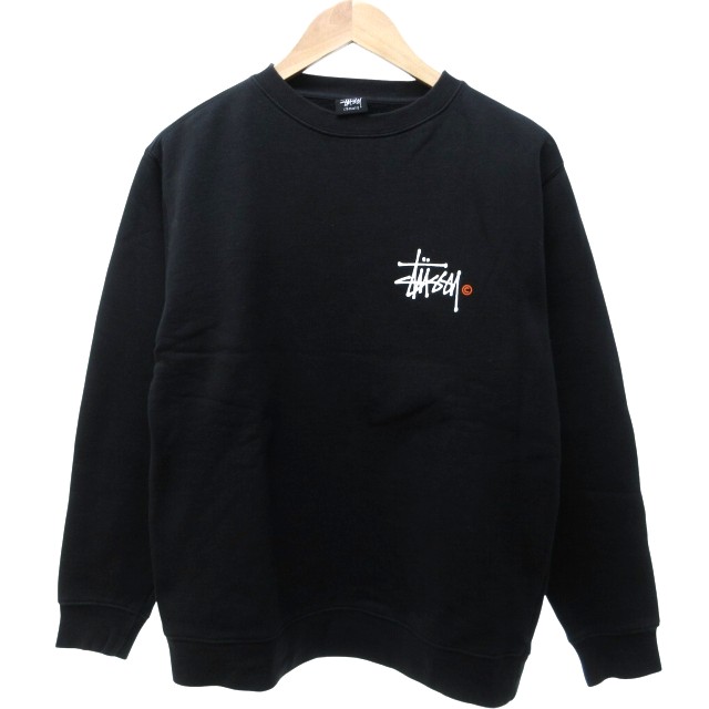 “^^さま専用” old stussy 紺タグ プリント スウェット 90～00s OLD STUSSY/Logo Sweat/紺タグ/L/China製/ロゴ刺繍スウェット