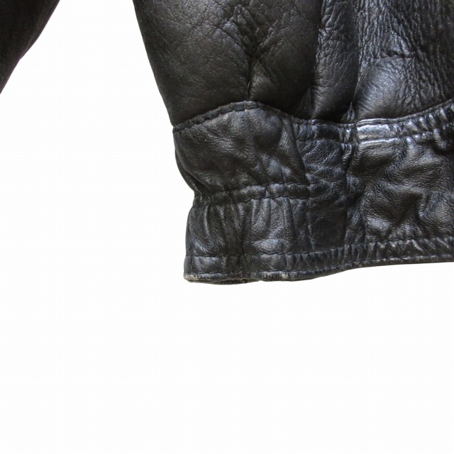 10-48CHARLES JOURDAN ムートンコートレザー本革