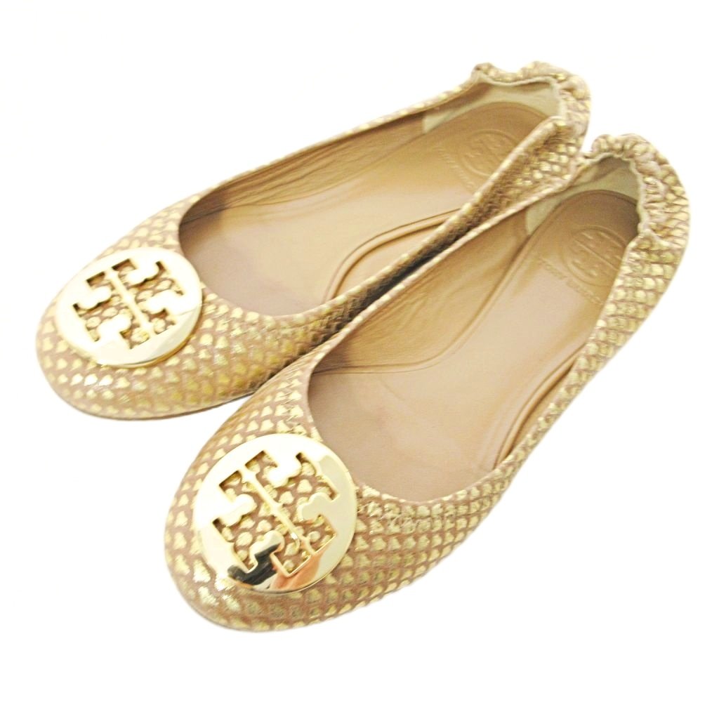 トリーバーチ TORY BURCH パイソン柄 フラットシューズ バレー