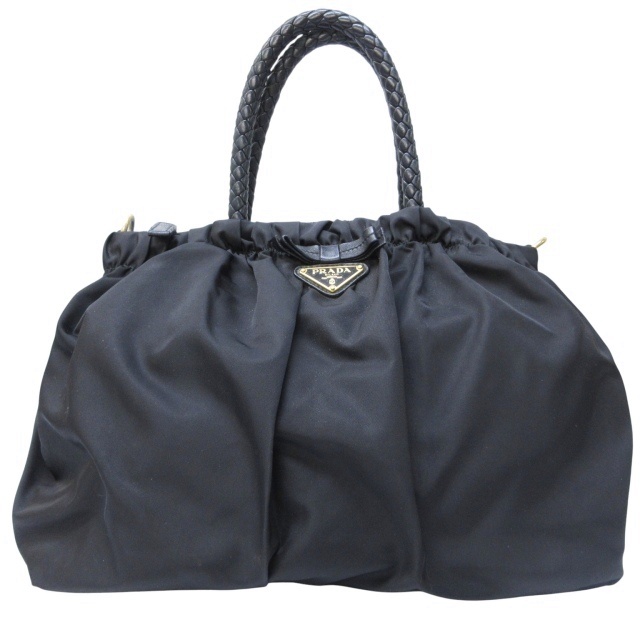 プラダ PRADA テスートリボン 2WAY ナイロン レザー プラダ PRADA テスートリボン 2WAY ナイロン レザー