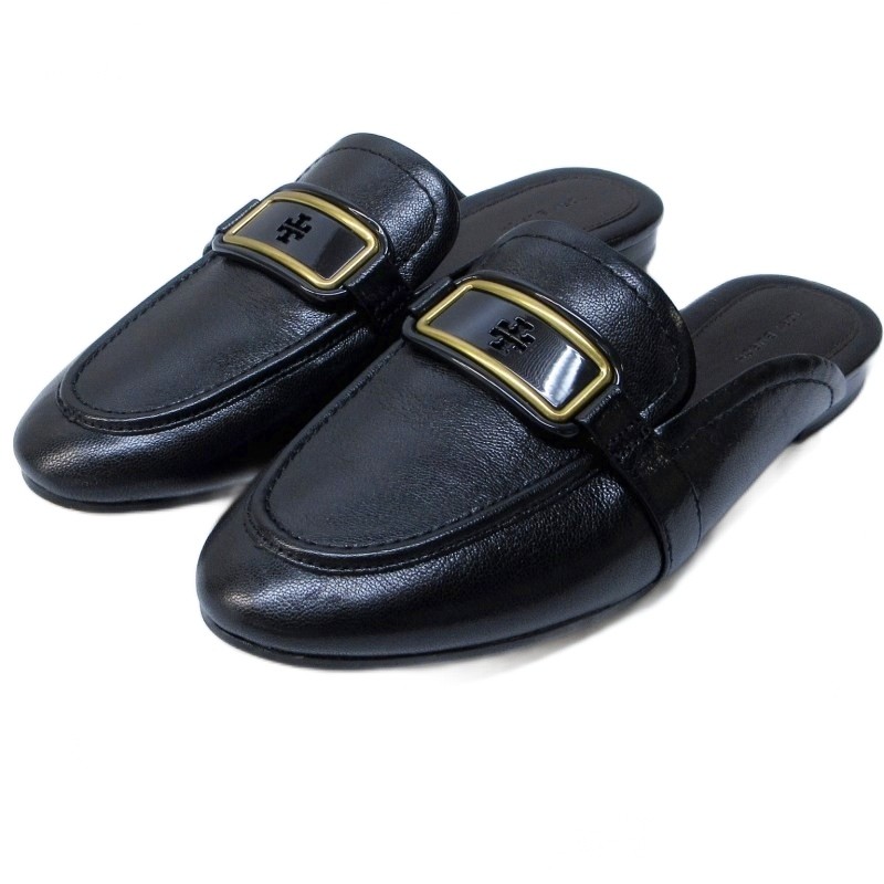 トリーバーチ TORY BURCH 美品 ローファーサンダル ミュール ロゴ
