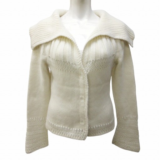 FOXEY フォクシー カーディガン 38 白 FOXEY フォクシー シアー