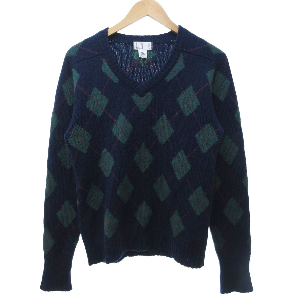 dunhill 80s 90s カシミヤセーター Vネック ニット ヴィンテージ