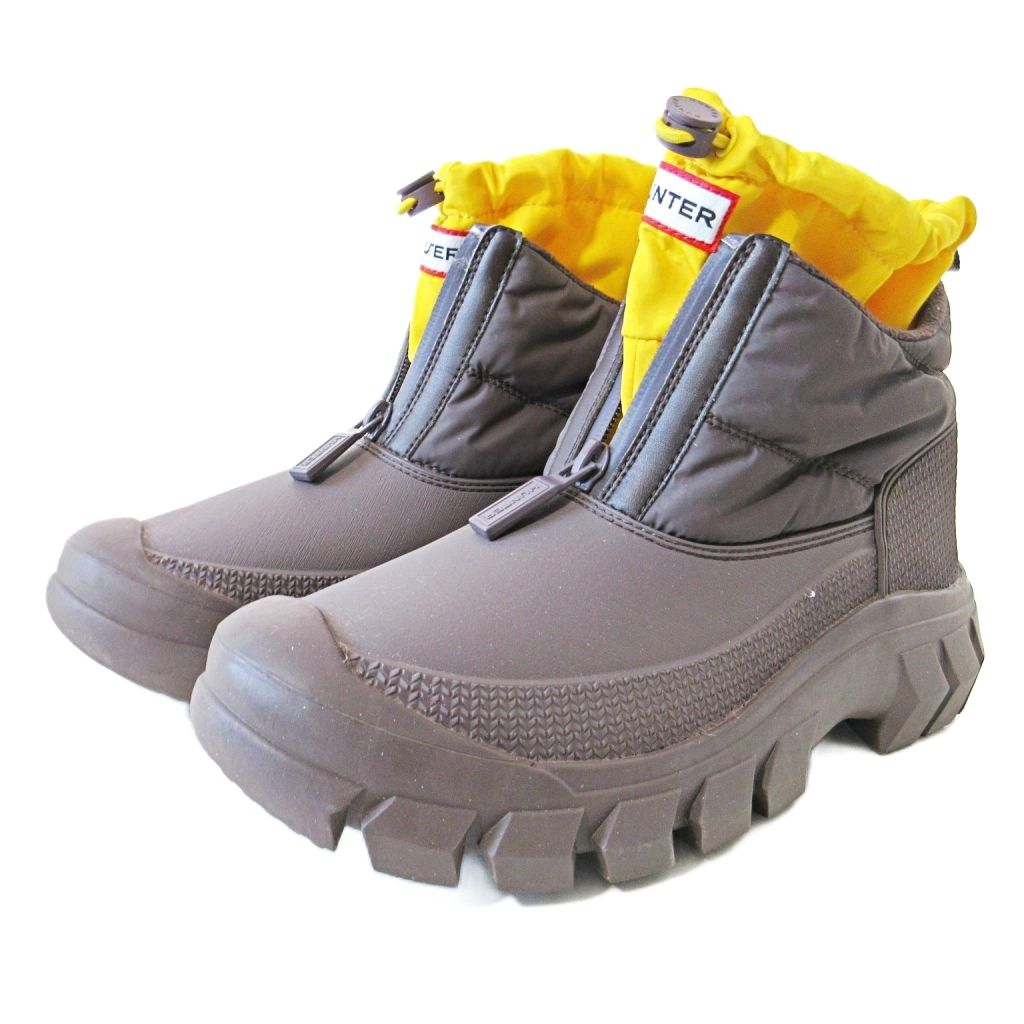 ハンター HUNTER イントレピッド ジップ アンクル スノーブーツ 8 25cm