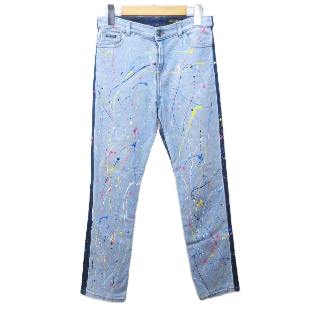 ドルチェ&ガッバーナ ドルガバ DOLCE&GABBANA DENIM ペイント加工 
