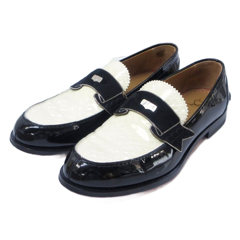 ルブタン ローファー エナメル Christian Louboutin ローファー 24cm