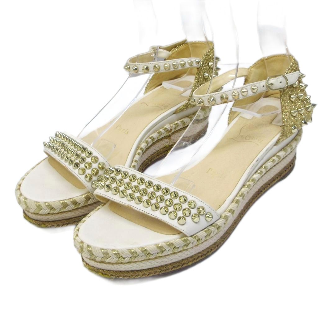 クリスチャンルブタン　グリッターサンダル size 37 クリスチャンルブタン グリッターサンダル size 37 Christian