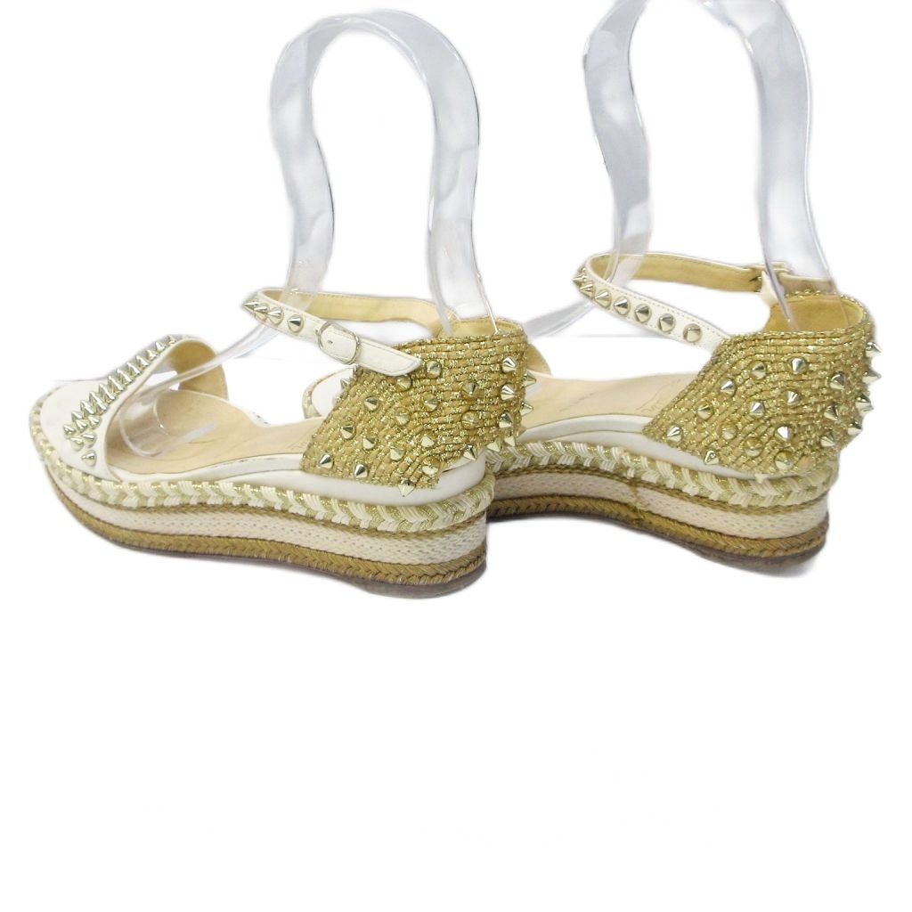 クリスチャンルブタン Christian louboutin スパイクスタッズ ジュート