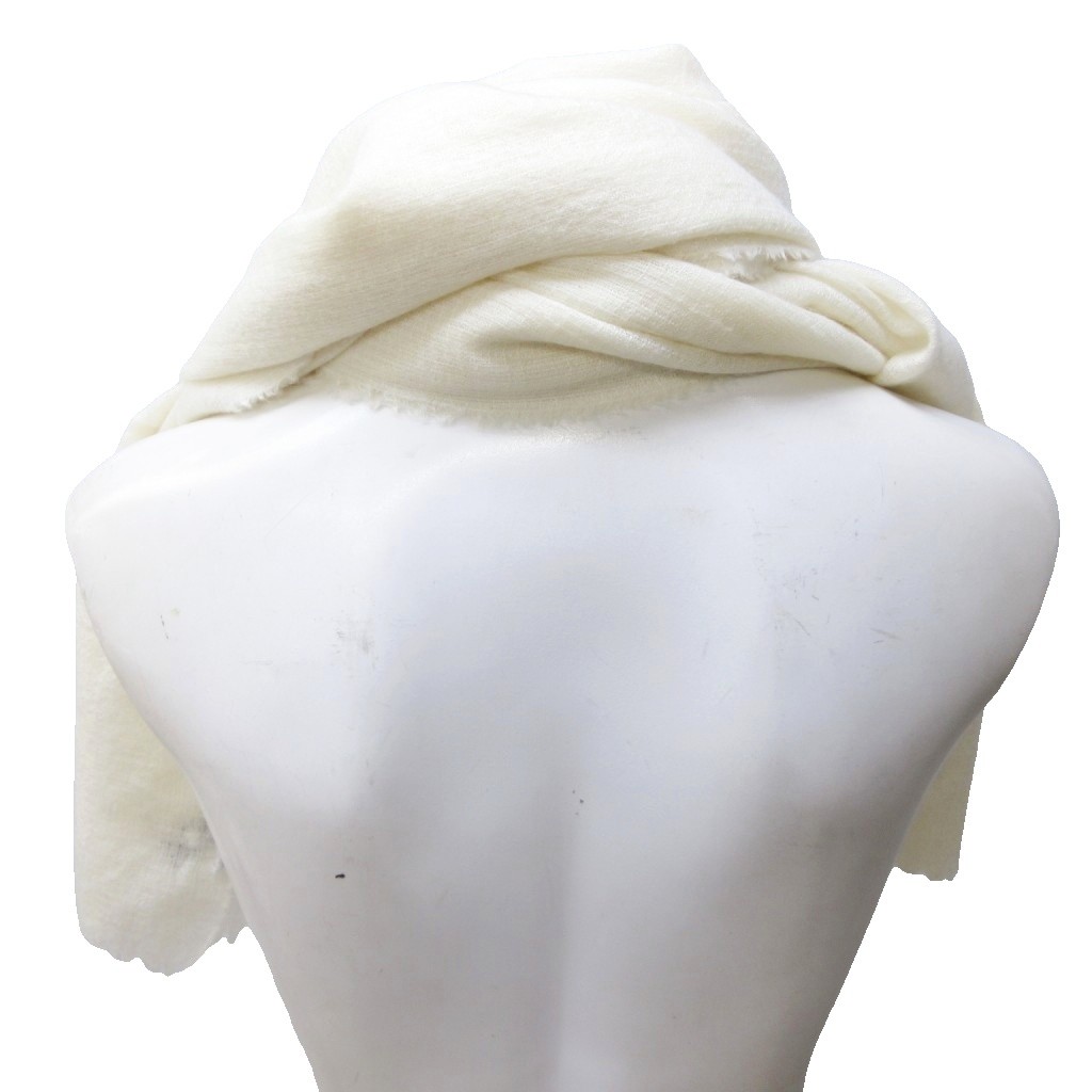 CHANEL アイボリー ロゴ ストール CHANEL Sequin Logo Scarf 【公式通販】