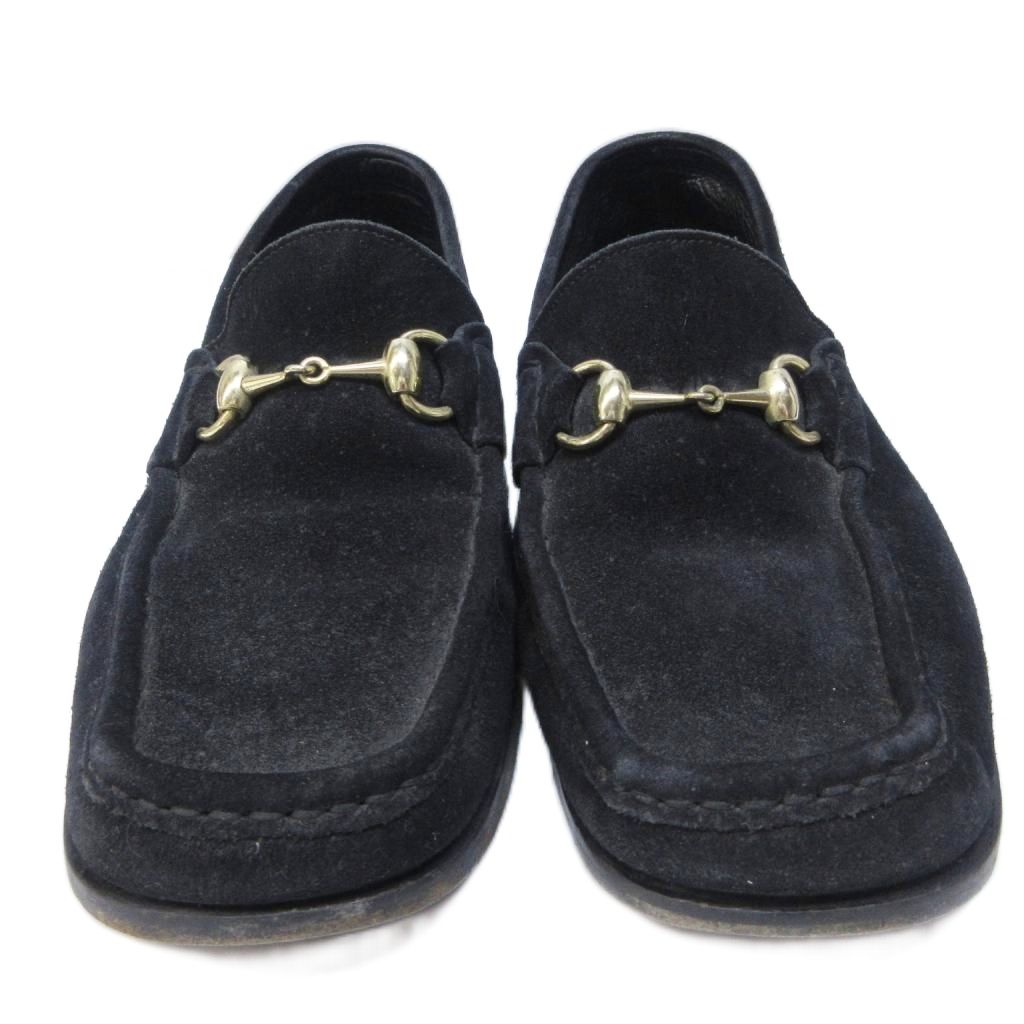グッチ GUCCI ホースビット ローファー スエード レザー 革靴 41 1/2 E 