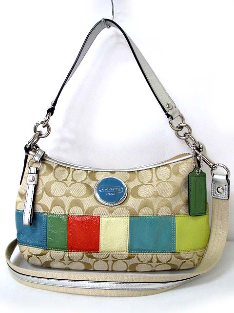 コーチ COACH F17425 2WAY シグネチャー マルチストライプ ショルダー 