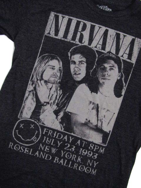 バックプリントあり 1993年 Nirvana 鋭い ツアー Tシャツ カートコバーン