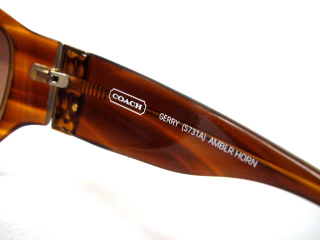 コーチ COACH GERRY S731A AMBER HORN サングラス シグネチャー  display picture 1