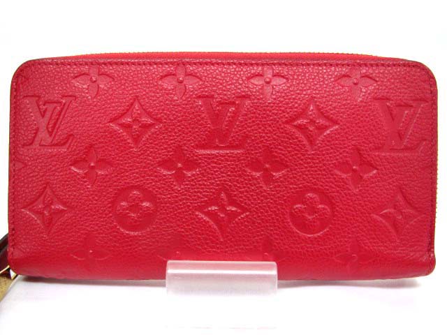 ルイヴィトン Louis Vuitton モノグラム アンプラント ジッピー ウォレット ダリア 長財布 レッド系 赤系 M ok01s レディース 025 ベクトルパーク