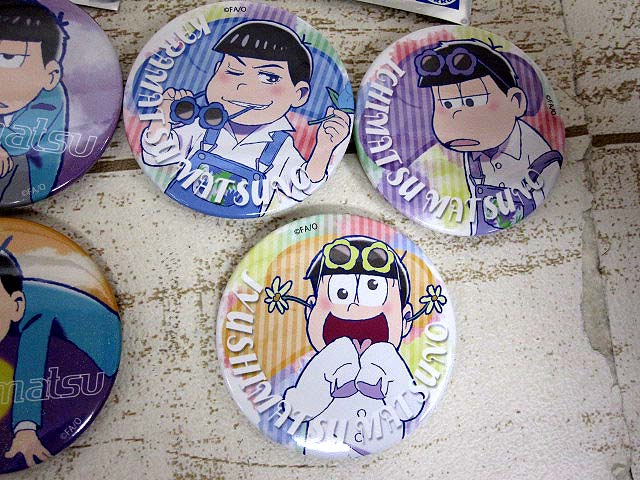 未使用品 C92 おそ松さん トレーディング 缶バッジ 10種 カラ松 一松