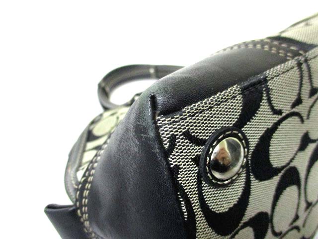 コーチ COACH F13977 ハンプトンズ シグネチャー ジップ サッチェル 
