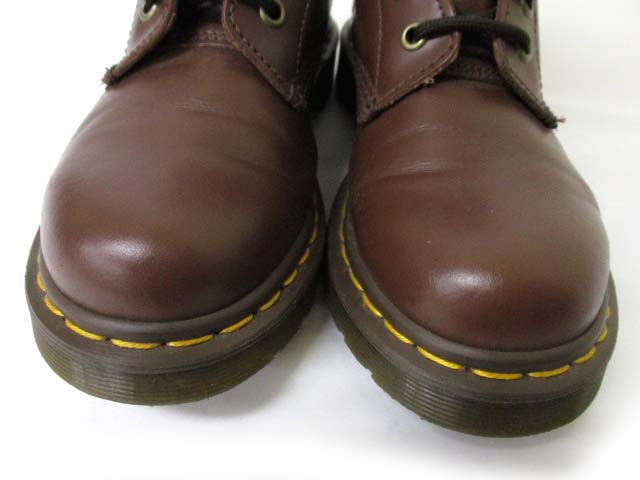 ドクターマーチン ブラウン レザーブーツ ドクターマーチン DR.MARTENS 8ホール レザー ブーツ ブラウン