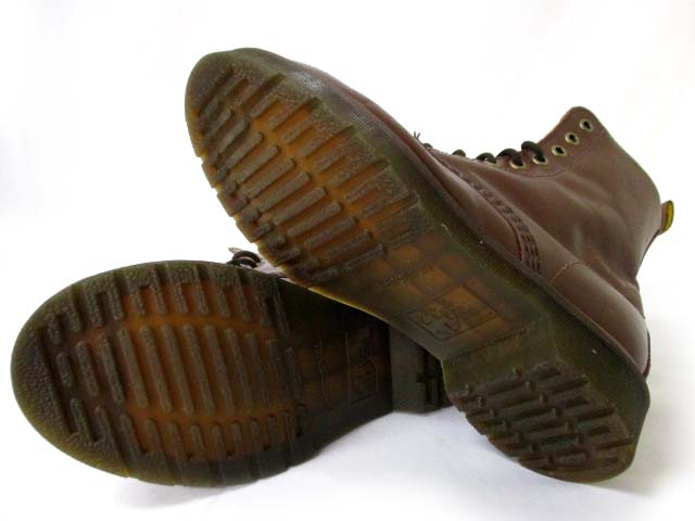 ドクターマーチン ブラウン レザーブーツ ドクターマーチン DR.MARTENS 8ホール レザー ブーツ ブラウン