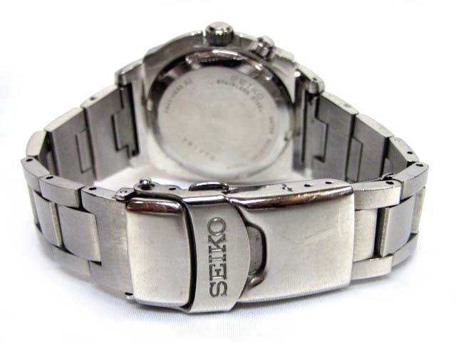 セイコー SEIKO AGS 5M42-0E50 キネティック クォーツ 腕時計