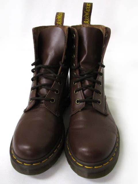 ドクターマーチン DR.MARTENS 8ホール レザー ブーツ ブラウン 茶 UK4