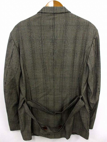 【高級カノニコ生地使用 】Paul Smith ダークグレー チェック柄 2B Paul Smith ダークグレー ビジネススーツ ポールスミス ダークグレー