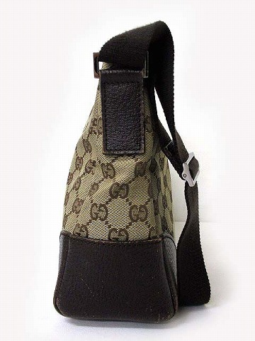 Gucci GGキャンバス レザー ショルダーバッグ 114273