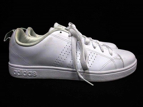 税込 アディダスVALCLEAN白緑25，5cm1足4900即決am21ms