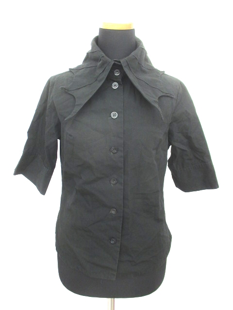 ブラックピースナウ BLACK PEACE NOW 変形 襟 半袖 シャツ カットソー  