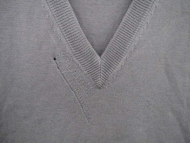 DIOR HOMME ダメージ カーディガン グレー XXS