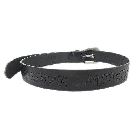 ●専用 ヴィヴィアンウエストウッド レザーベルト ブラック オーブ刻印 メンズ LINE ORB BUCKLE ベルト(ブラック×シルバー)（メンズ