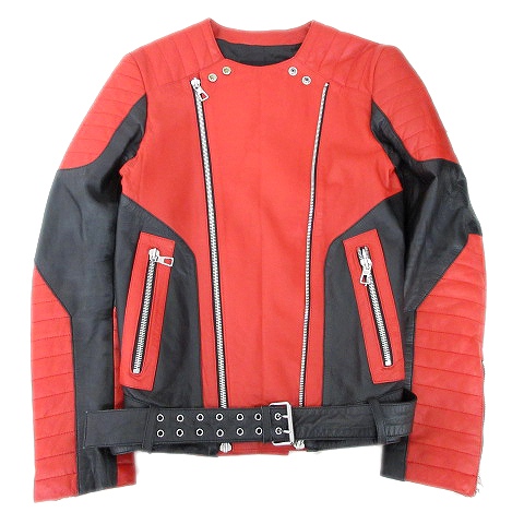 バルマン エイチ エム Balmain H M 羊革 レザー ライダース