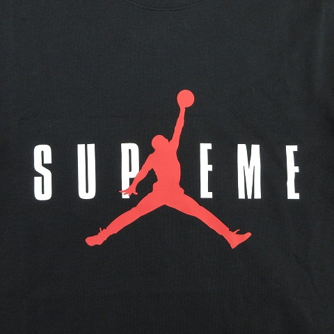 Supreme ジャンプマンロゴ Tシャツ ブラック 未使用品 15aw シュプリーム × ジョーダン SUPREME × JORDAN ロゴ