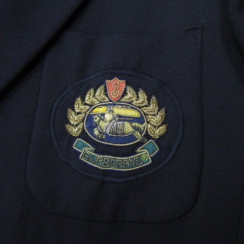 バーバリーズ Burberrys ウール テーラード ジャケット ブレザー 総裏  