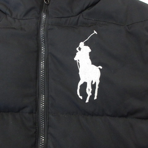 445です。　ラルフローレンビックポニー　ダウンジャケット黒L14-16 445です。 ラルフローレンビックポニー ダウンジャケット黒L14-16 楽天