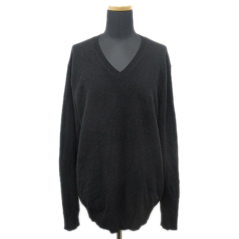 ユニクロ Uniqlo カシミヤ100 Vネック ニット セーター プルオーバー Xl ブラック レディース 19 レディース 026 ベクトルパーク
